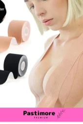 Premium Suya Terlemeye Dayanıklı Göğüs Sabitleyici Şekillendirici Dikleştirici 5cm 5 Metre Bant - 2