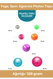 Deluxe Serisi Dayanıklı Yüksek Kalite Mini Gymball 20cm Yeşil Pilates Topu Şişirme Pompa - 3