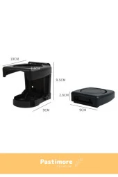 Premium Pratik Portatif Araba Ofis Koltuk Motor Bisiklet Masa Katlanan Bardak Şişe İçecek Tutucu - 2