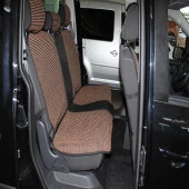 Space Deri Kilim Minder Siyah-Taba / KLMNY184 PREMİUM thumbnail 1