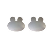 AYNALI DUVAR SÜSÜ (STİCKER) 2 ADET TAVŞAN ŞEKİLLİ 20X20X0,6CM - 2