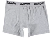 Baron Baskılı Düz Renk Likralı Erkek Boxer - 1