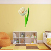 DUVAR SÜSÜ (STİCKER) 2 ADET ÇİÇEKLİ ŞEFFAF FİLMLİ PVC 70X50X0,5CM - 4