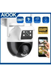 Çift Kameralı Su Geçirmez Yeni Nesil Dış Mekan Kamera Gece Görüşlü Nesne Takip Özellikli FULHD 1080P - 1
