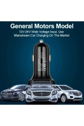 Yeni Nesil Pd Araç Çakmaklık 2 USB+20W Hızlı Şarj Destekli Çift Usb+Type-C Giriş 55W Quick Charge - 3