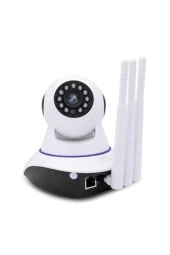 Kablosuz Wifi Ip Kamera 3 Antenli 1080P Full Hd 3 Mp Hareketli Gece Görüşlü Güvenlik Kamerası - 3