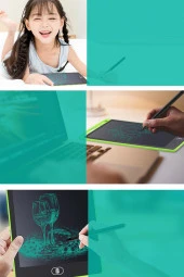 Yeni Nesil Dijital Çocuk Yazı Çizim Resim Bas Sil Yazı Tahtası Çocuk Çizim Tableti Lcd 8.5 Inc - 4