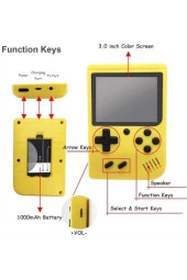 Taşınabilir 400 Oyunlu Mini Atari 2 Kişilik Oyun Konsolu Retro Klasik Oyun Makinesi - 3