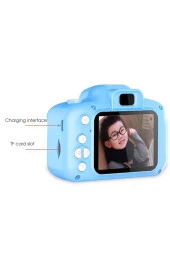 Mini 1080p Hd Kamera Çocuklar Için Dijital Fotoğraf Makinesi 5 Adet Oyunlu 4 GB SD Kart Hediyeli - 2