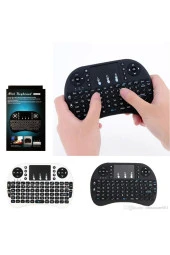 Smart Işıklı Kablosuz Mini Klavye Yeni Nesil Televizyon Klavyesi Mouse Özellikli - 2