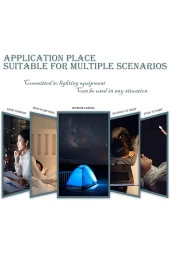 Mini USB Kamp ve Gece Lambası Yuvarlak LED Lamba 4 Adet - 3