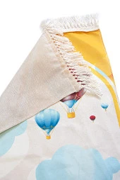 Dijital Baskılı Çocuk Seccadesi - Balonlu ve Traktörlü - 44 X 78 cm thumbnail 2