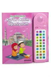 Sesli Elif Ba Kuranı Kerim Öğreten Cihaz Seti Kitaplı Pembe thumbnail 1