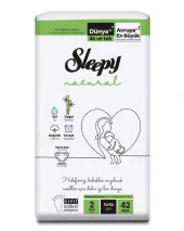 Sleep Natural No: 2 Cırtlı Bebek Bezi 42 Adet 8681212060369 - 1
