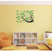 DUVAR SÜSÜ (STİCKER) 2 ADET AĞAÇLI ŞEFFAF FİLMLİ PVC 70X50X0,5CM - 4