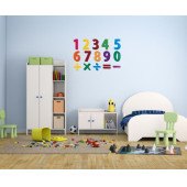 DUVAR SÜSÜ (STİCKER) 2 ADET RAKAMLI DESEN PVC 48X33X0,5CM - 1