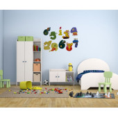 DUVAR SÜSÜ (STİCKER) 2 ADET RENKLİ RAKAMLI PVC 48X33X0,5CM - 1