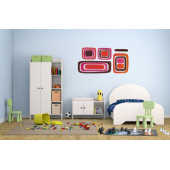 DUVAR SÜSÜ (STİCKER) 2 ADET KARELİ DESEN PVC 61X30X0,5CM - 1