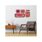 DUVAR SÜSÜ (STİCKER) 2 ADET KARELİ DESEN PVC 61X30X0,5CM - 3