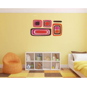 DUVAR SÜSÜ (STİCKER) 2 ADET KARELİ DESEN PVC 61X30X0,5CM - 4