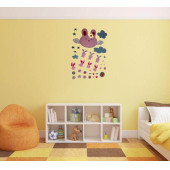 DUVAR SÜSÜ (STİCKER) 2 ADET TAVŞAN DESENLİ PVC 70X50X0,5CM - 3