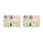 DUVAR SÜSÜ (STİCKER) 2 ADET ORMANLI DESENLİ PVC 48X33X0,5CM - 2
