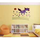 DUVAR SÜSÜ (STİCKER) 2 ADET KÜÇÜK AT DESENLİ PVC 70X50X0,5CM - 4