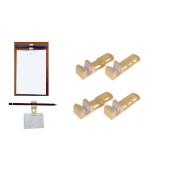 BİLGİSAYAR ASKI KALEM VE KAĞIT TUTTURMA APARATI 8 Lİ SET 5X2X2CM - 1