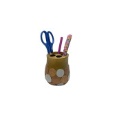 KALEMLİK ALTIN PUANLI POLİRESİN OFİS GERECİ 9X9X10CM - 1