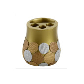KALEMLİK ALTIN PUANLI POLİRESİN OFİS GERECİ 9X9X10CM - 3