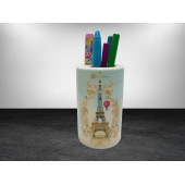 KALEMLİK ROMANTİK YEŞİL MODEL SERAMİK OFİS GERECİ 7X7X11CM - 2