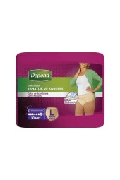 Depend Emici Külot Lohusa Pedi Kadın L Beden 1 Paket 30 Adet thumbnail 1