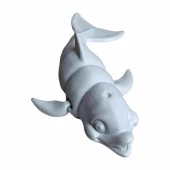 3D Hareketli Gülen Yunus Figürlü Oyuncak - Beyaz thumbnail 3