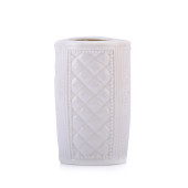 KALEMLİK BAKLAVA DESENLİ SERAMİK OFİS GERECİ 6X6X11CM - 3