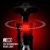Strada R-30 300mah Şarj Edilebilir Lı-poly Bisiklet Arka Lambası - 4