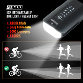 Strada St-600 Çift Yönlü Lityum Şarj Edilebilir Far - 2