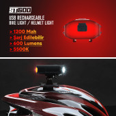 Strada St-600 Çift Yönlü Lityum Şarj Edilebilir Far - 5