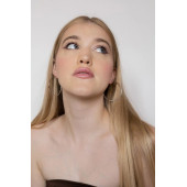 Gümüş Renk Takı Set3 (6'lı Eklem Yüzük Set,Yassı 35mm Paslanmaz Kararmaz Halka Küpe (ÇİFT) ) - 2