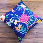 K-0132-EGZOTİK ÇİÇEK DESENLİ KIRLENT - 1