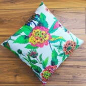 K-0131-EGZOTİK ÇİÇEK DESENLİ KIRLENT - 1