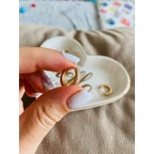 Zirkon Taşlı Halka Küpe (10 Krş Boyutunda) - 1