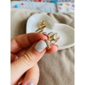 Zirkon Taşlı VIP Halka Küpe (5 krş Boyutunda) - 1