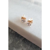 Tek Taş VIP Küpe (Large Ebat) - 1