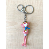 PEMBE PANTER ANAHTARLIK ATKILI PEMBE PANTER PLASTİK ANAHTARLIK - 1