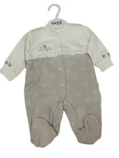Gaye Bebe 2263 Smile Baskılı Çiçekli Kız Tulum - 1