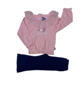 Nazar Baby 23647 Girls Baskılı 2'li Kız Takım - 4