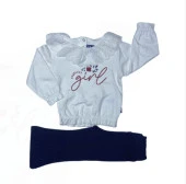 Nazar Baby 23647 Girls Baskılı 2'li Kız Takım - 5