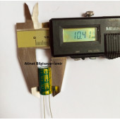 10 ADET (Orjinal) SANYO 2200Uf 10V (10X20Mm) Elektrolitik Kondansatör thumbnail 2