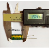 10 ADET (Orjinal) SANYO 2200Uf 10V (10X20Mm) Elektrolitik Kondansatör thumbnail 3
