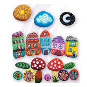 UconeX Eğlenceli Taş Boyama Seti Stone Painting 6+ Yaş - 1
